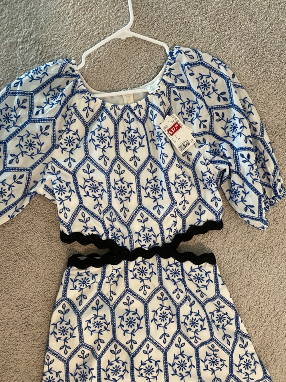 H&M Eyelet Side Cutout Dress size Small